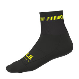 ALÉ Cyclingclassic socks - LOGO Q-SKIN  - black/yellow