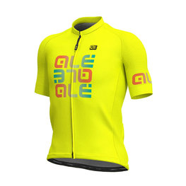 ALÉ Cycling short sleeve jersey - MIRROR - yellow