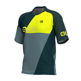 ALÉ Cycling short sleeve jersey - RAMPAGE MTB - multicolour/yellow