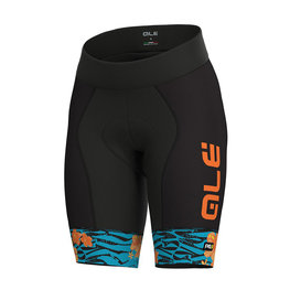 ALÉ Cycling shorts without bib - SAVANA LADY  - black/blue/orange
