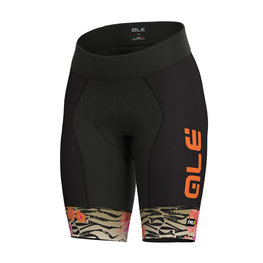 ALÉ Cycling shorts without bib - SAVANA LADY  - gold/orange/black