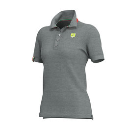 ALÉ Cycling short sleeve t-shirt - POLO LADY - grey