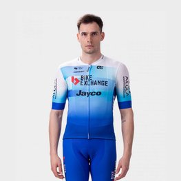 ALÉ Cycling short sleeve jersey - BIKE EXCHANGE 2022 - white/blue