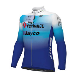 ALÉ Cycling winter long sleeve jersey - BIKE EXCHANGE 2022 - blue/white