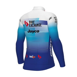 ALÉ Cycling winter long sleeve jersey - BIKE EXCHANGE 2022 - blue/white