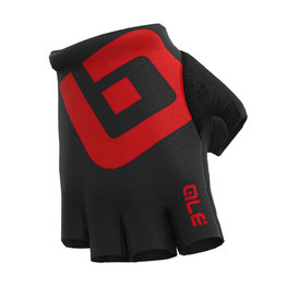 ALÉ Cycling fingerless gloves - AIR - black/red