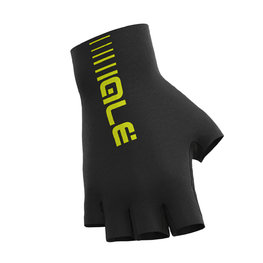 ALÉ Cycling fingerless gloves - SUNSELECT CRONO - yellow/black