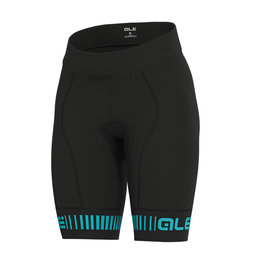 ALÉ Cycling shorts without bib - STRADA LADY - black/turquoise