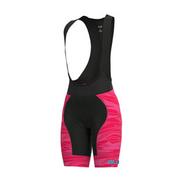 ALÉ Cycling bib shorts - ROCK LADY - black/pink
