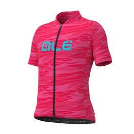 ALÉ Cycling short sleeve jersey - ROCK KIDS - pink