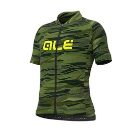 ALÉ Cycling short sleeve jersey - ROCK KIDS - green