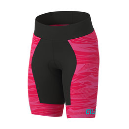 ALÉ Cycling shorts without bib - ROCK KIDS - pink/black