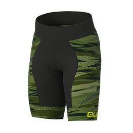 ALÉ Cycling shorts without bib - ROCK KIDS - green/black