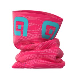 ALÉ Cycling neckwarmer - ROCK - pink/turquoise