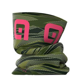 ALÉ Cycling neckwarmer - ROCK - green/pink