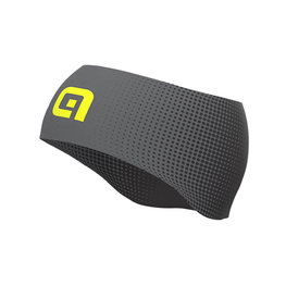 ALÉ Cycling headband - DOTS - black/yellow/grey