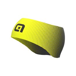 ALÉ Cycling headband - DOTS - yellow/black