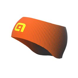 ALÉ Cycling headband - DOTS - black/orange