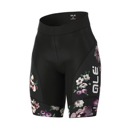 ALÉ Cycling shorts without bib - FIORI LADY - black