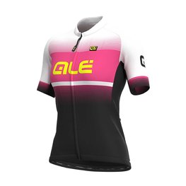 ALÉ Cycling short sleeve jersey - BLEND LADY - black/white/pink