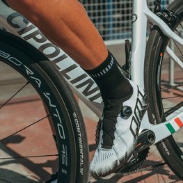 ALÉ Cyclingclassic socks - LOGO Q-SKIN  - white/black