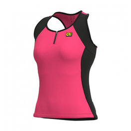 ALÉ Cycling sleeveless jersey - COLOR BLOCK LADY - pink