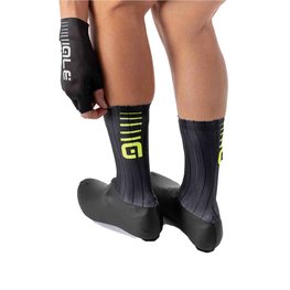 ALÉ Cycling shoe covers - WHIZZY - yellow/black