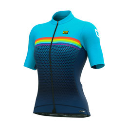 ALÉ Cycling short sleeve jersey - BRIDGE LADY - light blue