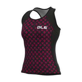 ALÉ Cycling sleeveless jersey - HELIOS LADY - pink/black