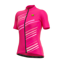 ALÉ Cycling short sleeve jersey - FLASH LADY - pink