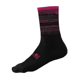 ALÉ Cyclingclassic socks - SCANNER - pink/black
