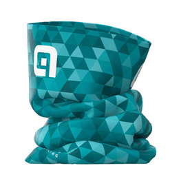 ALÉ Cycling neckwarmer - TRIANGLES - green/turquoise