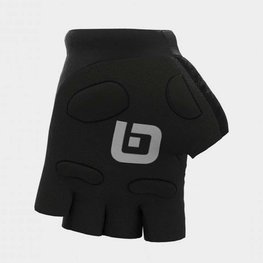 ALÉ Cycling fingerless gloves - AIR - white/black