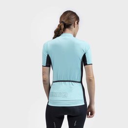 ALÉ Cycling short sleeve jersey - COLOR BLOCK LADY - light blue