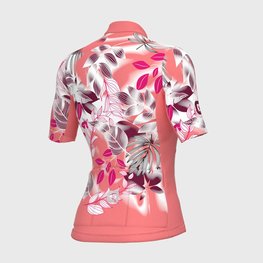 ALÉ Cycling short sleeve jersey - PR-S GARDEN LADY - pink/bordeaux/white