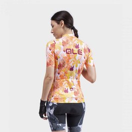 ALÉ Cycling short sleeve jersey - PR-R AMAZZONIA LADY - bordeaux/red/orange/white/yellow