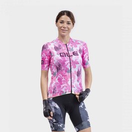 ALÉ Cycling short sleeve jersey - PR-R AMAZZONIA LADY - white/pink