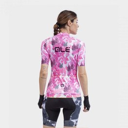 ALÉ Cycling short sleeve jersey - PR-R AMAZZONIA LADY - white/pink