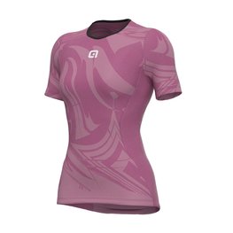 ALÉ Cycling short sleeve t-shirt - ETESIA LADY - pink