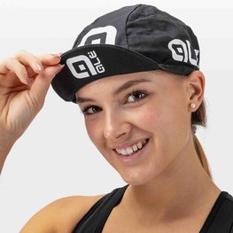 ALÉ Cycling hat - COTTON - black/white