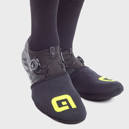 ALÉ Cycling shoe covers - SHIELD - yellow/black