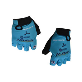GIORDANA Cycling fingerless gloves - ASTANA 2018 - light blue