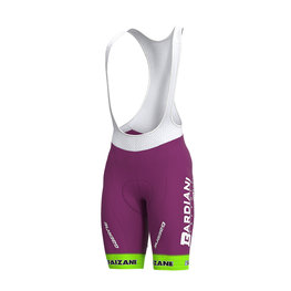 ALÉ Cycling bib shorts - BARDIANI CSF 2020 - purple/green