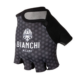 BIANCHI MILANO Cycling fingerless gloves - ALVIA - white/black