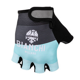 BIANCHI MILANO Cycling fingerless gloves - ALVIA - black/light blue