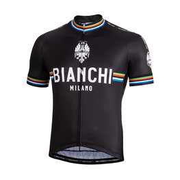 BIANCHI MILANO Cycling short sleeve jersey - NEW PRIDE - white/black
