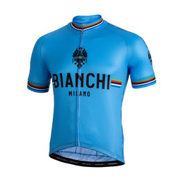 BIANCHI MILANO Cycling short sleeve jersey - NEW PRIDE - light blue/black