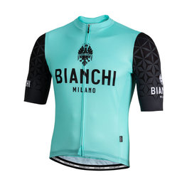 BIANCHI MILANO Cycling short sleeve jersey - PEDASO - black/blue