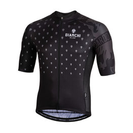 BIANCHI MILANO Cycling short sleeve jersey - SAVIGNANO - black