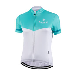 BIANCHI MILANO Cycling short sleeve jersey - GINOSA LADY - blue/white